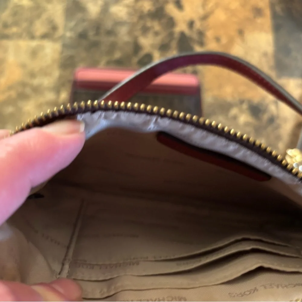 Michael Kors Crossbody Bag Set in Brown and Pink 3 piece set 💖 - Picture 7 of 7